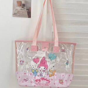 My Melody Transparent PVC Tote Bag – Sanrio Shoulder Bag